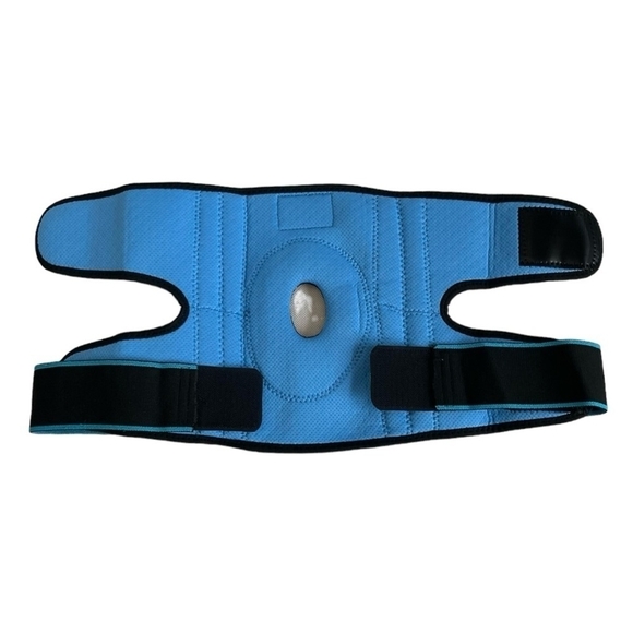 2x Unisex Fitnus Knee Brace Compression Sleeve Adjustable Athletes Knee Support - Picture 4 of 5